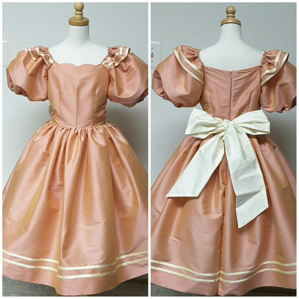 Puffy Sleeves Girls Victorian Style Dress Weddings Birthday Party Ballet AvaDaisy Princess Flower Girl Dress