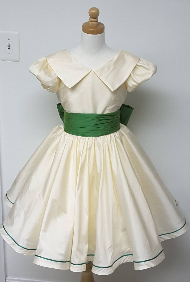 Girls Victorian Dress Weddings Ballet Nutcracker Many COLORS Available AvaLori Princess Flower Girl Dress Puff Sleeves Sash