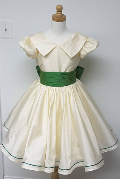 Girls Victorian Dress Weddings Ballet Nutcracker Many COLORS Available AvaLori Princess Flower Girl Dress Puff Sleeves Sash