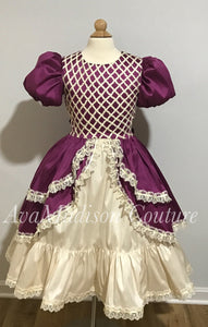 Girls Victorian Dress Ballet Recitals Birthday Party Many COLORS Available AvaLynnette Princess Dress Puff Sleeves Ribbonwork