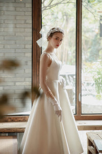 Simple wedding dress open back dress short wedding dress modern bridal Cosplayrr Simple wedding dress open back dress short wedding dress modern bridal Cosplayrr