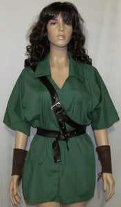 No Belts Tunic Cosplay Costume Adult Men's Women's XS S M L XL Basic Link Legend of Zelda Green Tunic and Hat ONLY