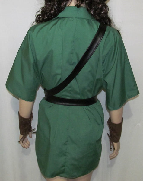 No Belts Tunic Cosplay Costume Adult Men's Women's XS S M L XL Basic Link Legend of Zelda Green Tunic and Hat ONLY