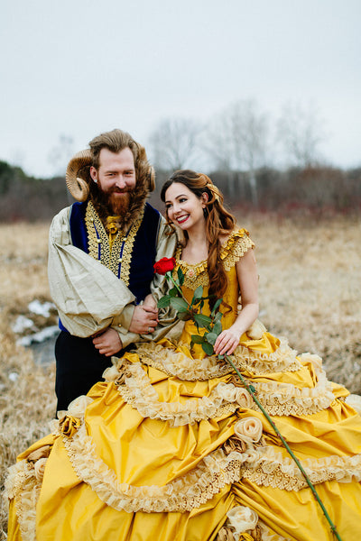 Belle Dress Corset Faitytale Gown Wedding Belle Gown Custom Petite to Plus Beauty and the Beast Wedding Dress Couture
