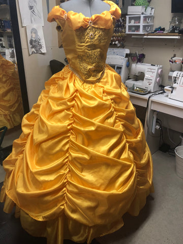 Beauty and the Beast dress-Belle Gown Custom made