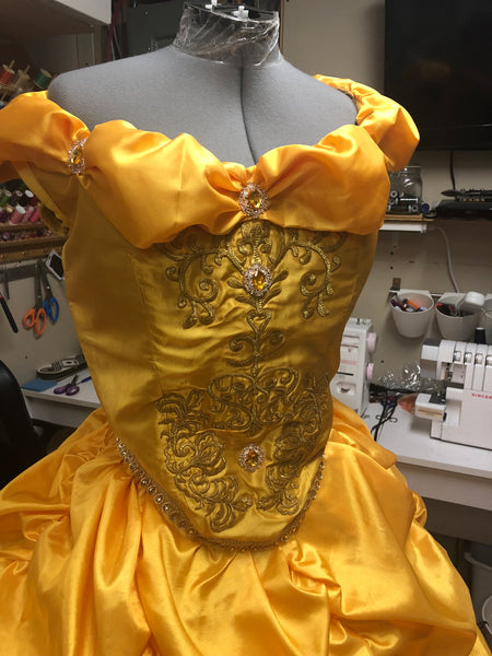 Beauty and the Beast dress-Belle Gown Custom made
