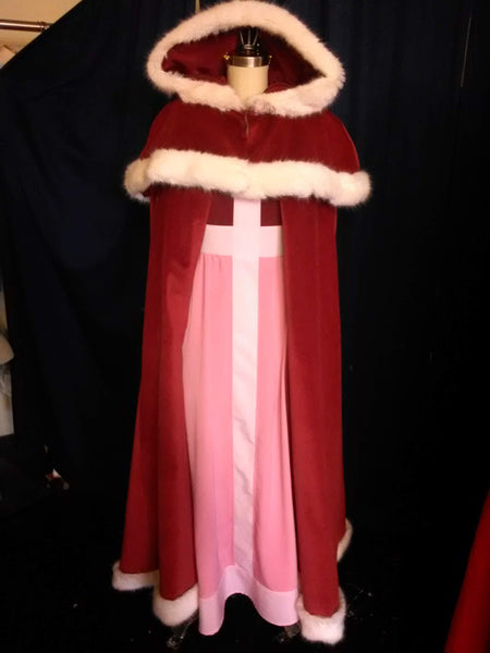 Christmas dress Belle's pink