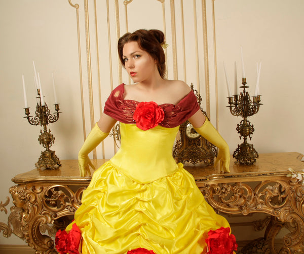 Adult Belle cosplay costume princess dress Belle Belle cosplay Belle Dress Costume
