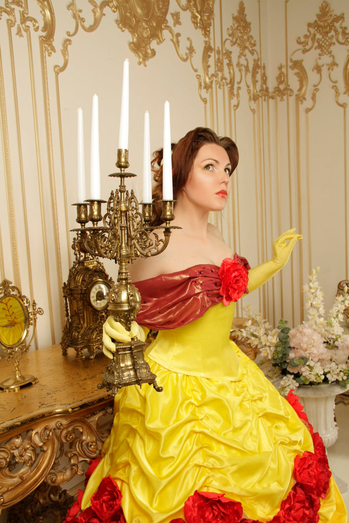 Adult Belle cosplay costume princess dress Belle Belle cosplay Belle D