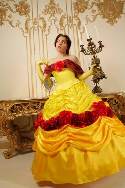 Adult Belle cosplay costume princess dress Belle Belle cosplay Belle Dress Costume