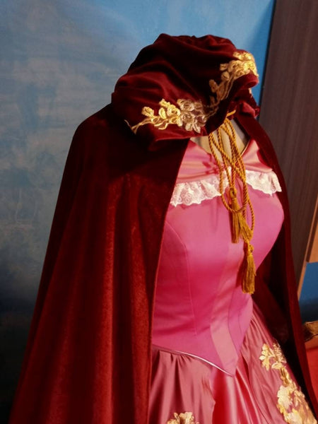 Beauty and the Beast Belle pink Dress Costume cosplay