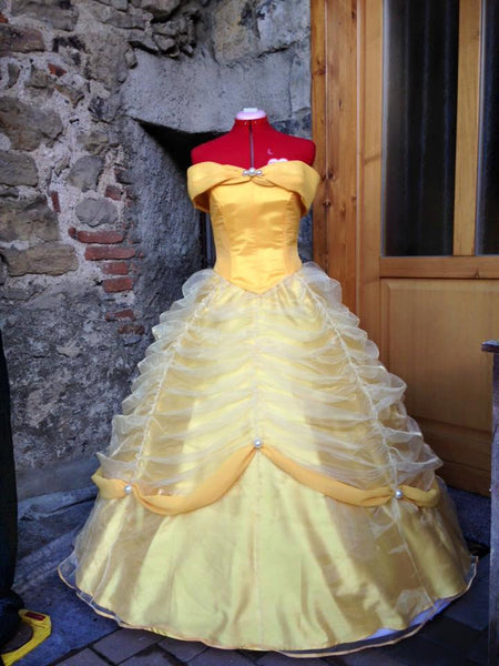 Beauty and the Beast costume Belle yellow dress