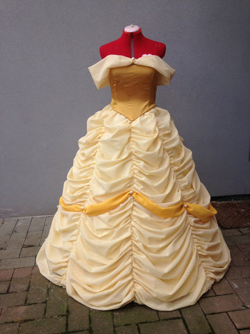 Beauty and the Beast costume Belle yellow dress