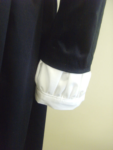 1890s silhouette Black Victorian Dress