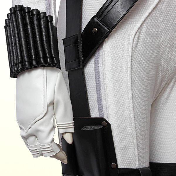 Natasha Romanoff White Women Outfit Black Widow Costume Cosplay Suit