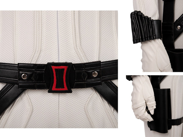 Natasha Romanoff Black Widow White Suit Black Widow White Uniform Costume Cosplay