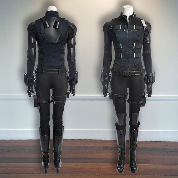 Outfit Black Uniform Natasha Romanoff Halloween Outfit Black Widow Avengers 3 Infinity War Costume Cosplay