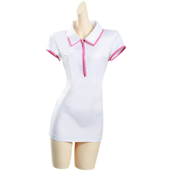 Makima Wig Sexy Nurse's uniform Outfit from Chainsaw Man Blood Fiend Power Nurse Cosplay Costume