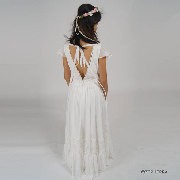 Bohemian wedding Vintage Wedding Custom made dress Boho Wedding Dress Lace Wedding Dress