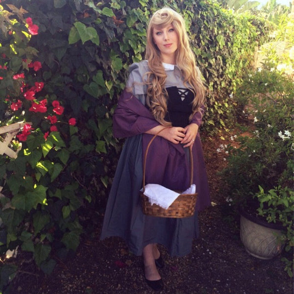 From Sleeping Beauty READY TO SHIP  Briar Rose Peasant Dress