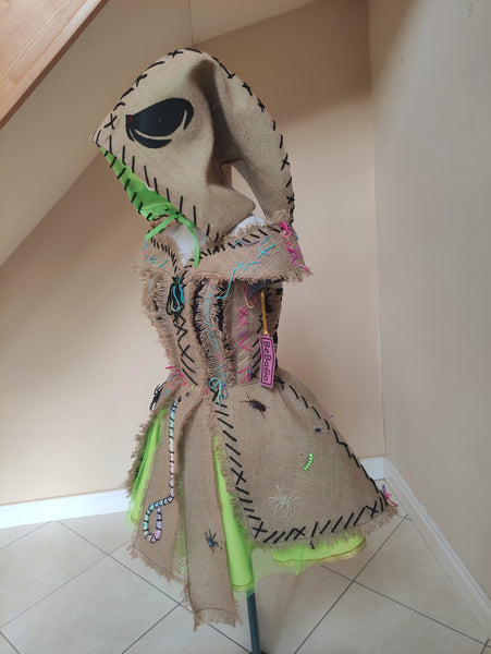 Burlap Monster Costume Bug filled Burlap Sack dress