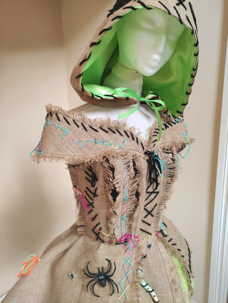 Burlap Monster Costume Bug filled Burlap Sack dress