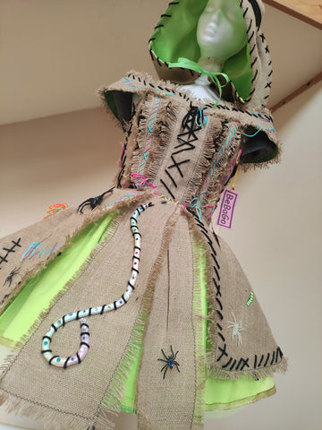 Burlap Monster Costume Bug filled Burlap Sack dress