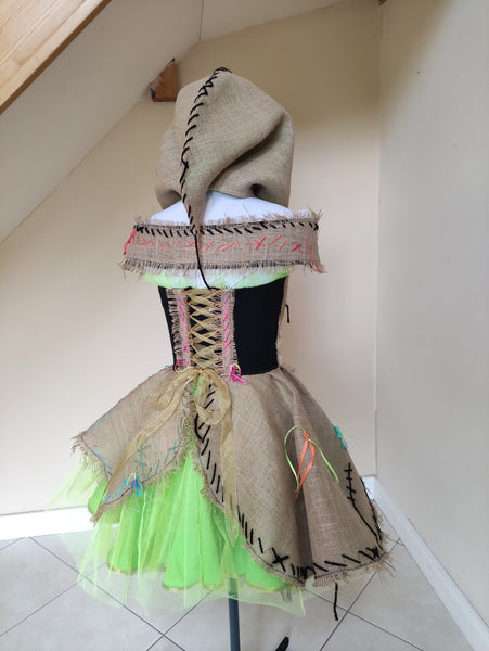 Burlap Monster Costume Bug filled Burlap Sack dress