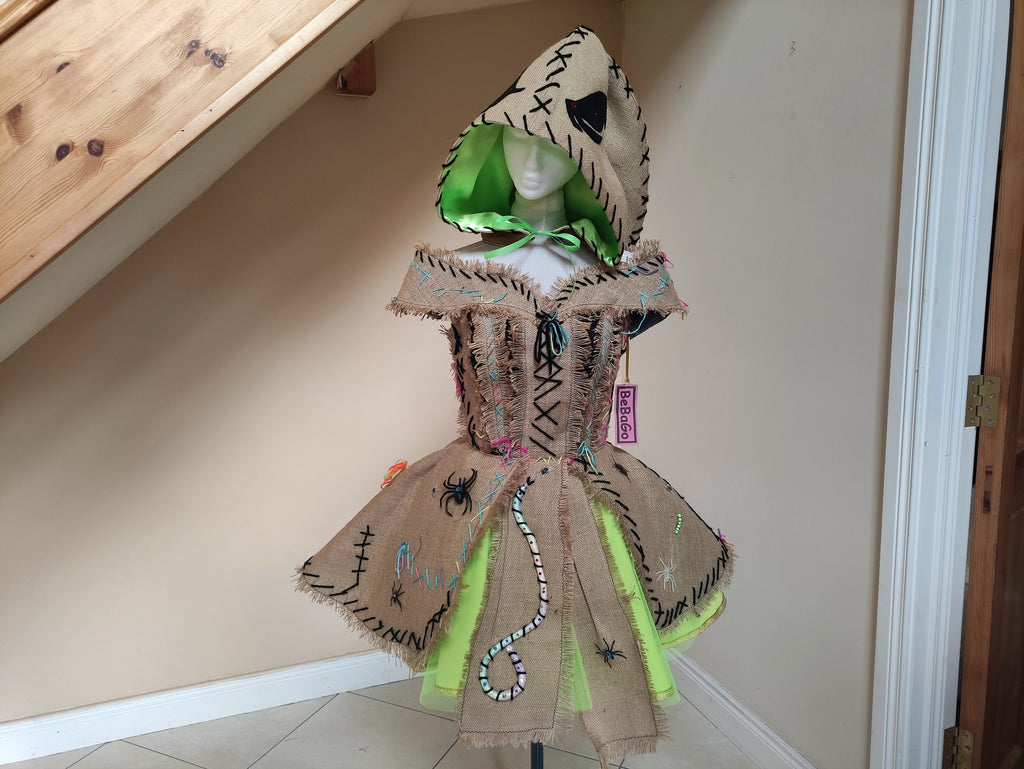burlap sack dress Burlap Monster Costume Bug filled Burlap Sack dress – Cosplayrr