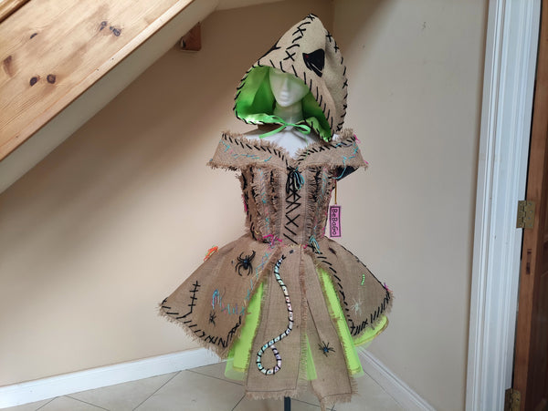 Burlap Monster Costume Bug filled Burlap Sack dress