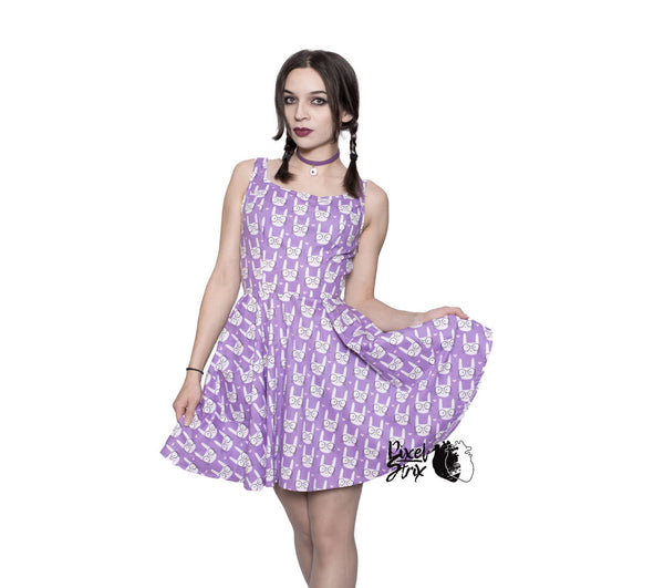 Xs size gothic pastel decora Bunny cotton harajuku dress