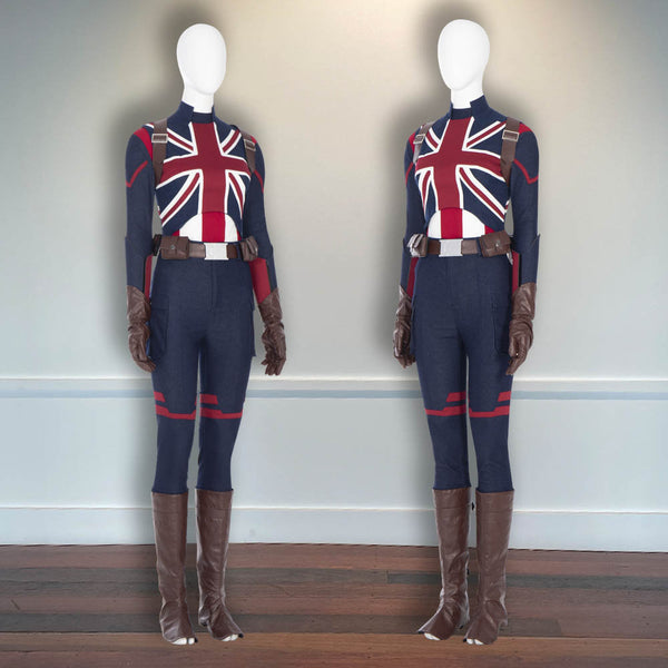 Peggy Carter Cosplay Uniform Captain America Halloween Outfit Captain Carter What If Animation Costume Cosplay