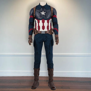 Uniform Steve Rogers The Avengers 4 Endgame Cosplay Costume Halloween Outfit Captain America Costume Cosplay