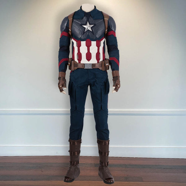 Uniform Steve Rogers The Avengers 4 Endgame Cosplay Costume Halloween Outfit Captain America Costume Cosplay