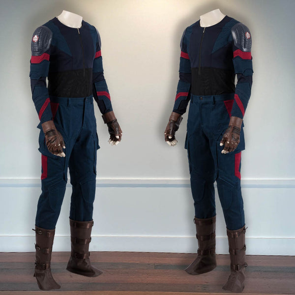 Uniform Steve Rogers The Avengers 4 Endgame Cosplay Costume Halloween Outfit Captain America Costume Cosplay