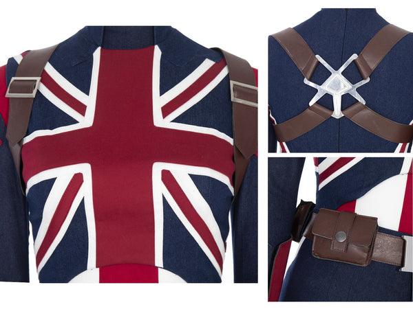 Peggy Carter Cosplay Uniform Captain America Halloween Outfit Captain Carter What If Animation Costume Cosplay