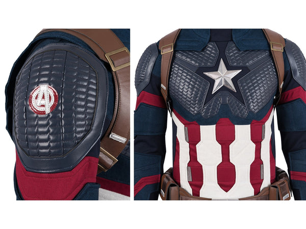 Uniform Steve Rogers The Avengers 4 Endgame Cosplay Costume Halloween Outfit Captain America Costume Cosplay