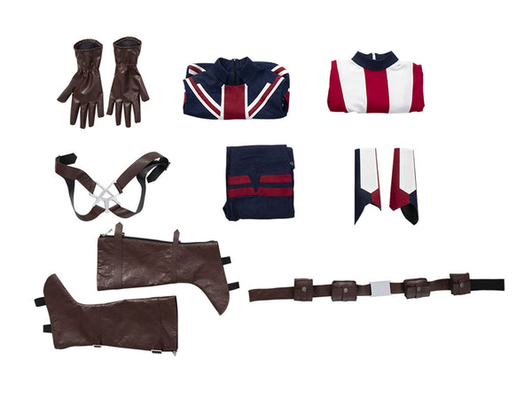 Peggy Carter Cosplay Uniform Captain America Halloween Outfit Captain Carter What If Animation Costume Cosplay