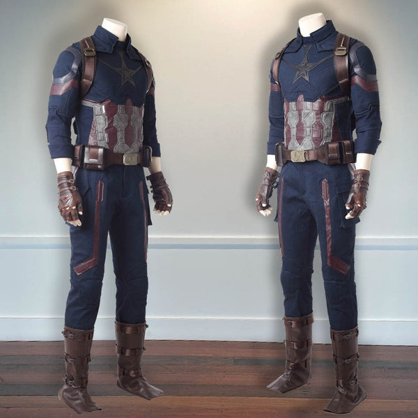 Outfit The Avengers 3 Infinity War Halloween Outfit Captain America Steve Rogers Uniform Costume Cosplay