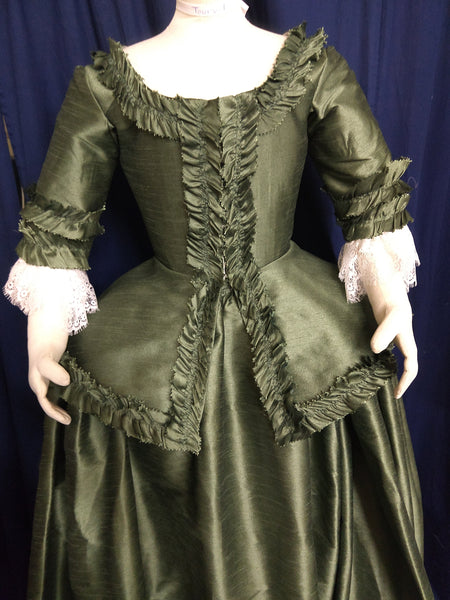18th century Caraco jacket and skirt
