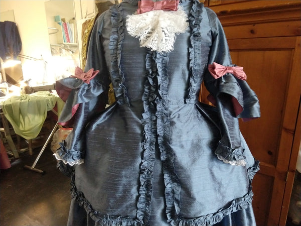 18th century Caraco jacket and skirt