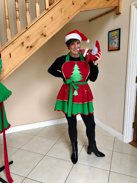Festive Christmas tree Apron Christmas Apron