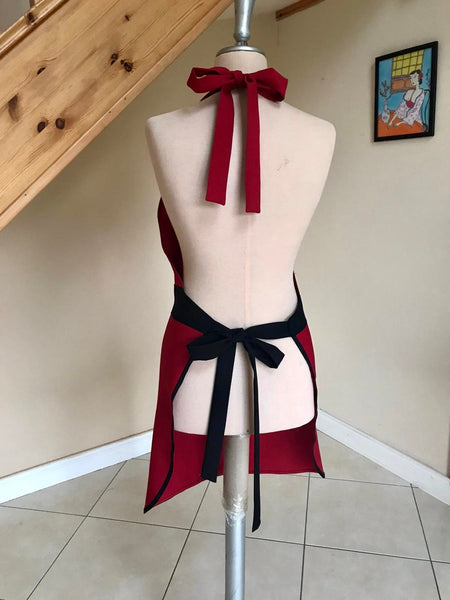 Christmas miss Santa Apron, Festive Christmas Apron, Reindeer Christmas apron