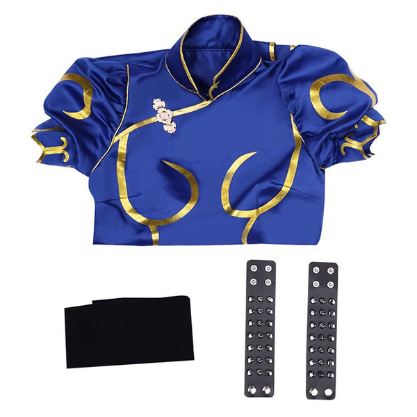 Halloween Cosplay Costume Props Chun Li Full Set Chun Li Cos Outfits Street Fighter 6 Game Inspired Costumes for Women