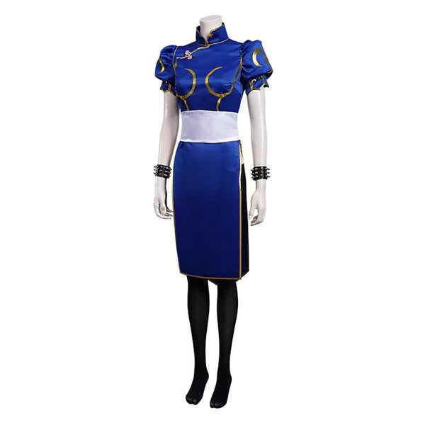 Halloween Cosplay Costume Props Chun Li Full Set Chun Li Cos Outfits Street Fighter 6 Game Inspired Costumes for Women