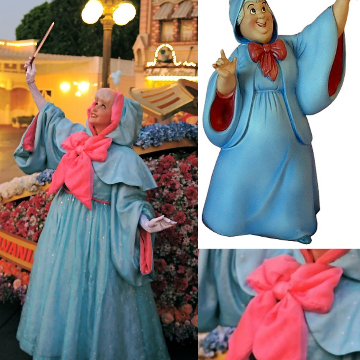 Cinderella Fairy Godmother Costume Blue Outfits