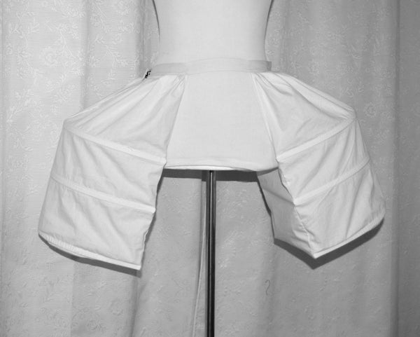 Petticoat pocket bum roll Outlander Claire's wedding dress cage