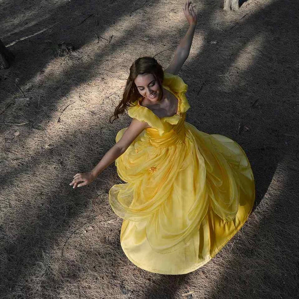 Gown Dress for Girls Teens Adults Classic Belle Princess Cosplay Costume