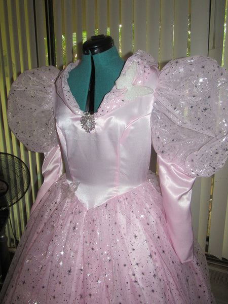 Costume Gown for Teens Adults Classic Glinda Good Witch Wizard of Oz