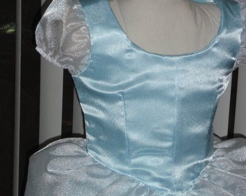 Gown Dress and Choker for Girls Classic Cinderella Princess Costume